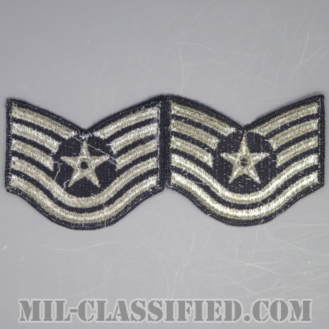 技能軍曹（Technical Sergeant）[カラー/カットエッジ/空軍階級章/Small（女性用）/パッチ/ペア2枚1組]の画像