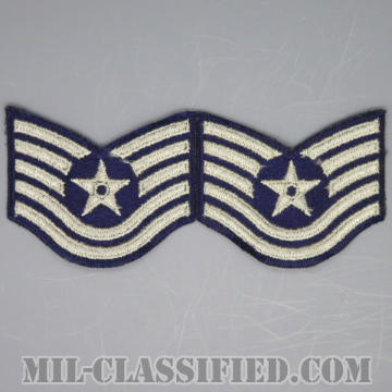 技能軍曹（Technical Sergeant）[カラー/カットエッジ/空軍階級章/Small（女性用）/パッチ/ペア2枚1組]の画像