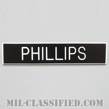 PHILLIPS [アメリカ海兵隊用ネームプレート（名札）]の画像