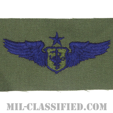 航空看護士章 (シニア)（Flight Nurse Badge, Senior）[サブデュード/ブルー刺繍/パッチ]の画像