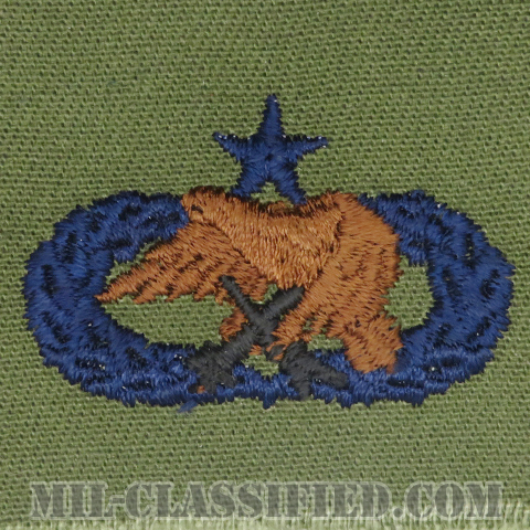 整備・弾薬章 (シニア)（Maintenance and Munitions Badge, Senior）[サブデュード/ブルー刺繍/パッチ]の画像
