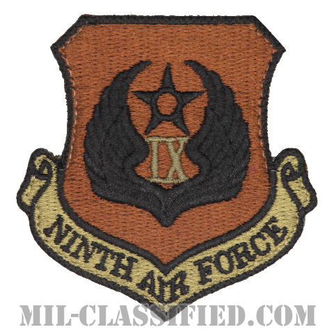 第9空軍（Ninth Air Force）[OCP/カットエッジ/ベルクロ付パッチ]の画像