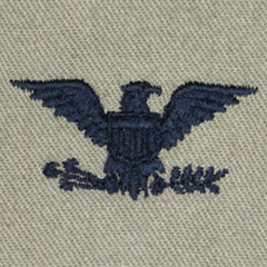 大佐（Colonel (COL)）[ABU/空軍階級章/パッチ/ペア（2枚1組）]画像