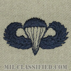 空挺章 (ベーシック)（Parachutist Badge, Basic）[ABU/パッチ]の画像
