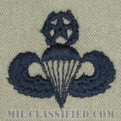 空挺章 (マスター)（Parachutist Badge, Master）[ABU/パッチ]の画像