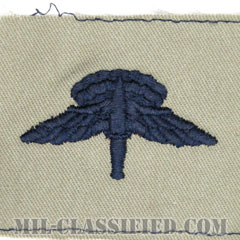 自由降下章 (ベーシック) （Military Freefall Parachutist Badge, HALO, Basic）[ABU/パッチ]の画像