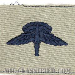 自由降下章 (ベーシック) （Military Freefall Parachutist Badge, HALO, Basic）[ABU/パッチ]画像