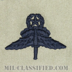 自由降下章 (マスター) （Military Freefall Parachutist Badge, HALO, Jumpmaster）[ABU/パッチ]画像