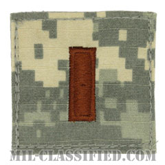 少尉（Second Lieutenant (2LT)）[UCP（ACU）/空軍階級章/ベルクロ付パッチ]画像