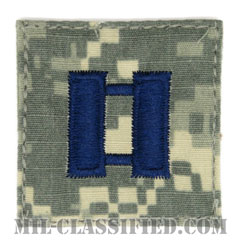 大尉（Captain (CPT)）[UCP（ACU）/空軍階級章/ブルー刺繍/ベルクロ付パッチ]画像