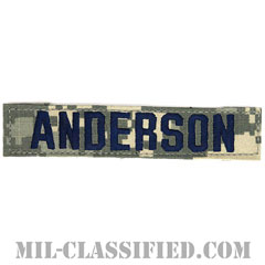 ANDERSON [UCP（ACU）/ブルー刺繍/空軍ネームテープ/ベルクロ付パッチ]の画像