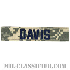 DAVIS [UCP（ACU）/ブルー刺繍/空軍ネームテープ/ベルクロ付パッチ]画像