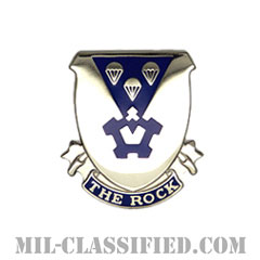 第503歩兵連隊（503rd Infantry Regiment）[カラー/クレスト（Crest・DUI・DI）バッジ]の画像