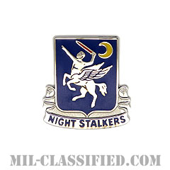 第160特殊作戦航空連隊（160th Special Operations Aviation Regiment）[カラー/クレスト（Crest・DUI・DI）バッジ]画像