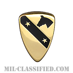 第1騎兵師団（1st Cavalry Division）[カラー/クレスト（Crest・DUI・DI）バッジ]画像