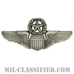 航空機操縦士章 (コマンド・パイロット)（Air Force Command Pilot Badge）[カラー/燻し銀/バッジ]画像