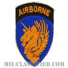 第13空挺師団（13th Airborne Division）[カラー/カットエッジ/エアボーンタブ付ワンピースタイプ/パッチ/レプリカ]の画像