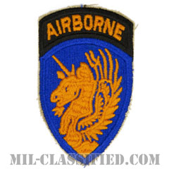 第13空挺師団（13th Airborne Division）[カラー/カットエッジ/エアボーンタブ付ワンピースタイプ/パッチ/レプリカ]画像