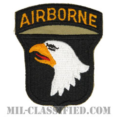 第101空挺師団（101st Airborne Division）[カラー/カットエッジ/エアボーンタブ付ワンピースタイプ/パッチ/レプリカ]画像