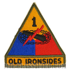 第1機甲師団（1st Armored Division）[カラー/カットエッジ/パッチ/レプリカ]画像