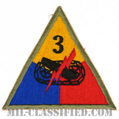 第3機甲師団（3rd Armored Division）[カラー/カットエッジ/パッチ/レプリカ]の画像