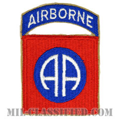 第82空挺師団（82nd Airborne Division）[カラー/カットエッジ/エアボーンタブ付ワンピースタイプ/パッチ/レプリカ]画像