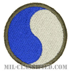 第29歩兵師団（29th Infantry Division）[カラー/カットエッジ/パッチ/レプリカ]の画像