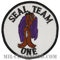 ネイビー・シールズ・チーム1（SEAL TEAM ONE）[カラー/メロウエッジ/パッチ/レプリカ]画像