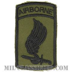 第173空挺旅団（173rd Airborne Brigade）[サブデュード/カットエッジ/エアボーンタブ付ワンピースタイプ/パッチ/レプリカ]画像