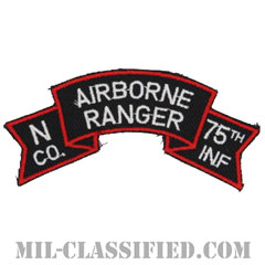第75レンジャー歩兵連隊N中隊（第173空挺旅団）（Company N, 75th Infantry Ranger Regiment）[カラー/カットエッジ/パッチ/レプリカ]の画像