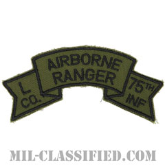 第75レンジャー歩兵連隊L中隊（第101空挺師団）（Company L, 75th Infantry Ranger Regiment）[サブデュード/カットエッジ/パッチ/レプリカ]の画像