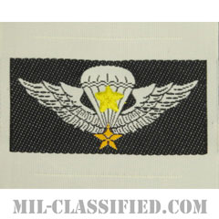 南ベトナム軍空挺章 (シニア)（RVN Parachutist Badge, Senior）[カラー/織刺繍（Bevo, Woven）/パッチ/レプリカ]の画像
