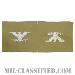 大佐（Colonel (COL)）[カラー/カーキ生地/ペア（2枚1組）/パッチ/レプリカ]の画像