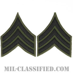 軍曹（Sergeant (SGT)）[サブデュード/カットエッジ/ペア（2枚1組）/パッチ/レプリカ]の画像