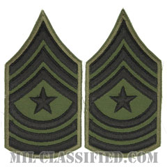 上級曹長（Sergeant Major (SGM)）[サブデュード/カットエッジ/ペア（2枚1組）/パッチ/レプリカ]画像