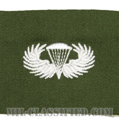 空挺章 (ベーシック)（Parachutist Badge, Basic）[カラー/パッチ/レプリカ]の画像