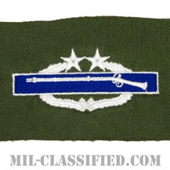 戦闘歩兵章 (サード)（Combat Infantryman Badge (CIB), Third Award）[カラー/パッチ/レプリカ]の画像