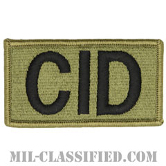 CID（陸軍犯罪捜査司令部）（Criminal Investigation Command）[OCP/メロウエッジ/ベルクロ付パッチ]画像