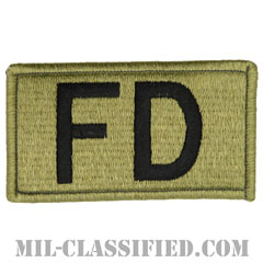 FD（消防隊）（Fire Department）[OCP/メロウエッジ/ベルクロ付パッチ]の画像