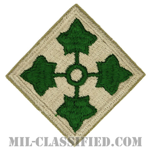 第4歩兵師団（4th Infantry Division）[カラー/カットエッジ/パッチ]画像