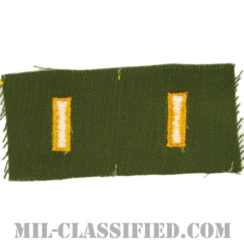少尉（Second Lieutenant (2LT)）[カラー/階級章/パッチ/ペア（2枚1組）]画像