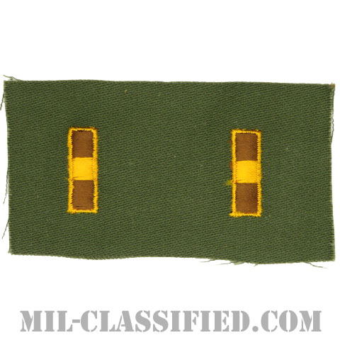 准尉（Warrant Officer 1 (WO1)）[カラー/階級章（1956-1972）/パッチ/ペア（2枚1組）]の画像