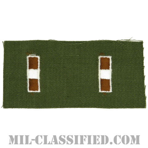 准尉長（Chief Warrant Officer 3 (CW3)）[カラー/階級章（1956-1972）/パッチ/ペア（2枚1組）]の画像