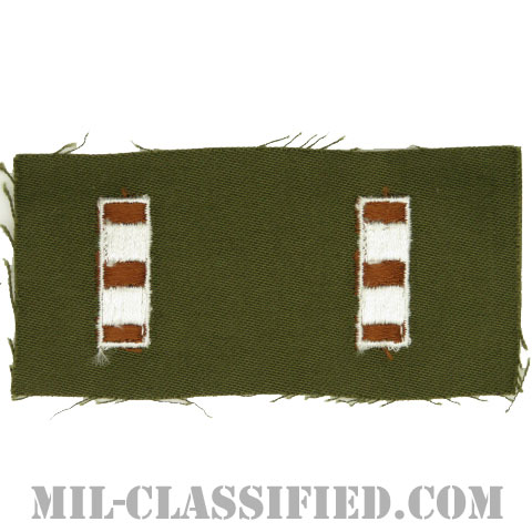 准尉長（Chief Warrant Officer 4 (CW4)）[カラー/階級章（1956-1972）/パッチ/ペア（2枚1組）]の画像