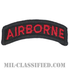 エアボーンタブ（ブラック&レッド）（Airborne Tab）[カラー/メロウエッジ/パッチ]の画像