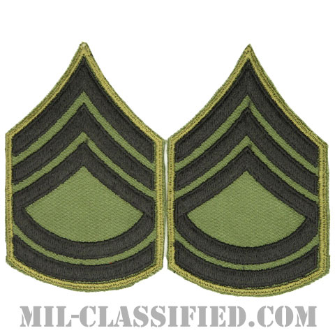 一等軍曹（Sergeant First Class (SFC)）[サブデュード/カットエッジ/階級章/パッチ/ペア（2枚1組）]画像