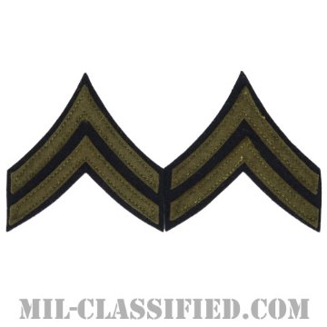 伍長（Corporal (CPL)）[ウール・フェルトタイプ/階級章（1942-1948）/パッチ/ペア（2枚1組）]画像