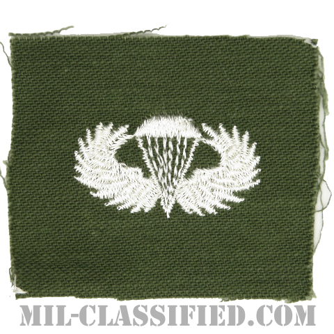 空挺章 (ベーシック)（Parachutist Badge, Basic）[カラー/パッチ]の画像