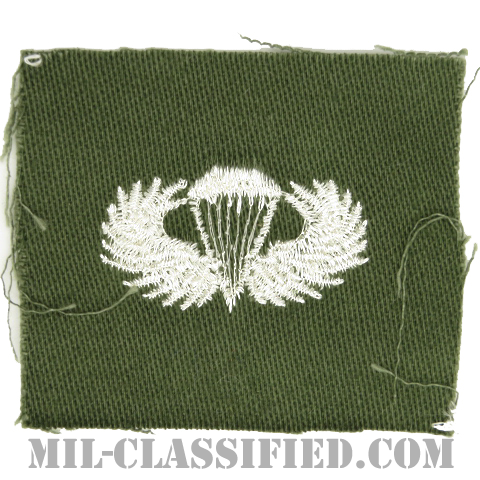 空挺章 (ベーシック)（Parachutist Badge, Basic）[カラー/パッチ]画像