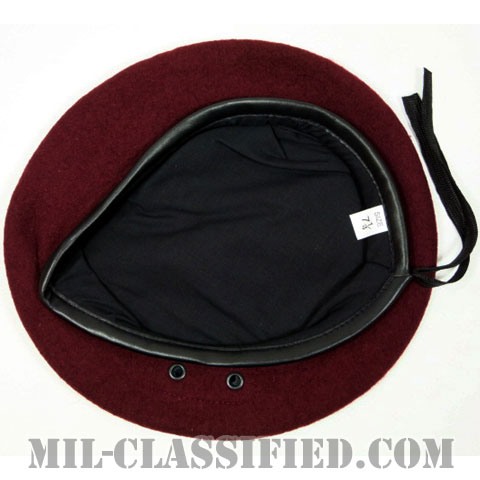 マルーンベレー（Maroon Wool Beret）[空気穴(アイレット)付/レプリカ]の画像